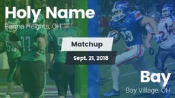 Matchup: Holy Name High vs. Bay  2018