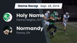 Recap: Holy Name  vs. Normandy  2018