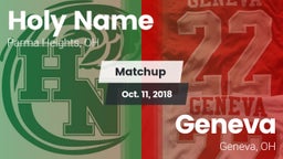 Matchup: Holy Name High vs. Geneva  2018