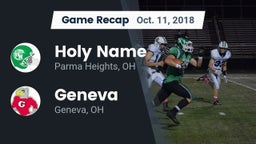 Recap: Holy Name  vs. Geneva  2018