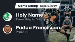 Recap: Holy Name  vs. Padua Franciscan  2019
