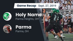 Recap: Holy Name  vs. Parma  2019