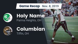 Recap: Holy Name  vs. Columbian  2019