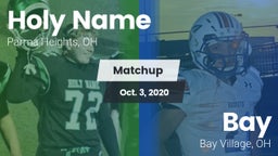 Matchup: Holy Name High vs. Bay  2020