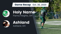 Recap: Holy Name  vs. Ashland  2020