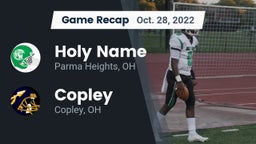 Recap: Holy Name  vs. Copley  2022
