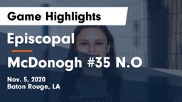 Episcopal  vs McDonogh #35 N.O Game Highlights - Nov. 5, 2020
