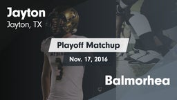 Matchup: Jayton  vs. Balmorhea 2016