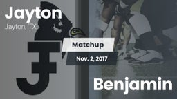 Matchup: Jayton  vs. Benjamin 2017