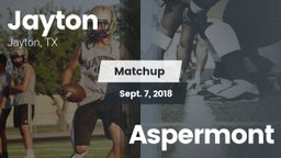 Matchup: Jayton  vs. Aspermont 2018