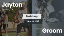Matchup: Jayton  vs. Groom 2018