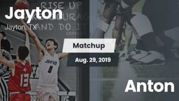 Matchup: Jayton  vs. Anton 2019