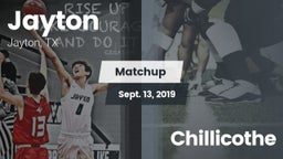 Matchup: Jayton  vs. Chillicothe 2019