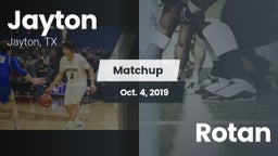 Matchup: Jayton  vs. Rotan 2019