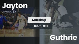 Matchup: Jayton  vs. Guthrie 2019