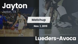 Matchup: Jayton  vs. Lueders-Avoca 2019