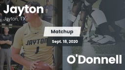 Matchup: Jayton  vs. O'Donnell 2020