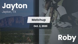 Matchup: Jayton  vs. Roby 2020