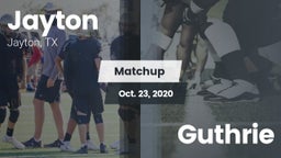 Matchup: Jayton  vs. Guthrie 2020