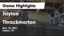 Jayton  vs Throckmorton Game Highlights - Nov. 23, 2021