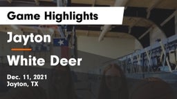 Jayton  vs White Deer  Game Highlights - Dec. 11, 2021