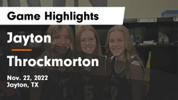 Jayton  vs Throckmorton  Game Highlights - Nov. 22, 2022