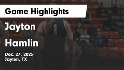 Jayton  vs Hamlin  Game Highlights - Dec. 27, 2023