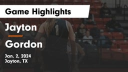 Jayton  vs Gordon  Game Highlights - Jan. 2, 2024