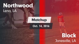 Matchup: Northwood High Schoo vs. Block  2016