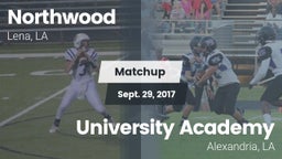 Matchup: Northwood High vs. University Academy 2017