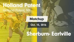 Matchup: Holland Patent High vs. Sherburn- Earlville 2016