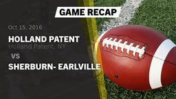 Recap: Holland Patent  vs. Sherburn- Earlville 2016