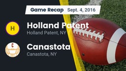 Recap: Holland Patent  vs. Canastota  2016