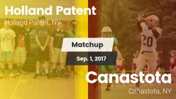 Matchup: Holland Patent High vs. Canastota  2017