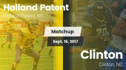 Matchup: Holland Patent High vs. Clinton  2017