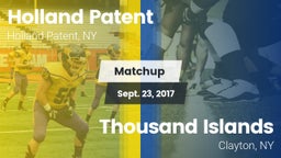 Matchup: Holland Patent High vs. Thousand Islands  2017