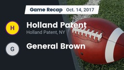 Recap: Holland Patent  vs. General Brown 2017