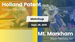 Matchup: Holland Patent High vs. Mt. Markham  2018