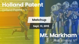 Matchup: Holland Patent High vs. Mt. Markham  2019
