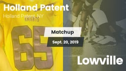 Matchup: Holland Patent High vs. Lowville 2019