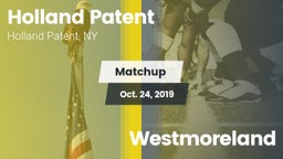 Matchup: Holland Patent High vs. Westmoreland 2019