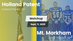 Matchup: Holland Patent High vs. Mt. Markham  2020