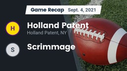 Recap: Holland Patent  vs. Scrimmage 2021