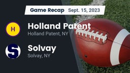 Recap: Holland Patent  vs. Solvay  2023