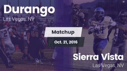 Matchup: Durango  vs. Sierra Vista  2016