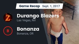 Recap: Durango  Blazers vs. Bonanza  2017
