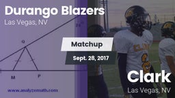 Matchup: Durango  vs. Clark  2017