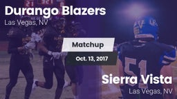 Matchup: Durango  vs. Sierra Vista  2017