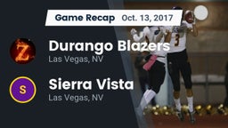 Recap: Durango  Blazers vs. Sierra Vista  2017