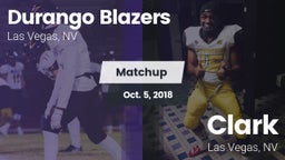 Matchup: Durango  vs. Clark  2018
